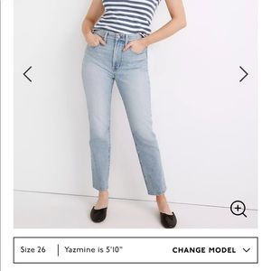 Madewell curvy perfect vintage jean